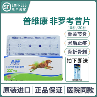 法国普维康227mg狗狗止疼药宠物非罗考昔咀嚼片猫关节炎抗炎镇痛