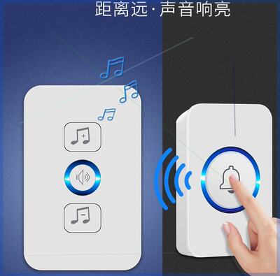 瑞鑫琼海阳江朱如瑞无线家用门铃电子遥控门铃床头呼叫器免布线g