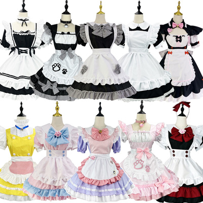 万圣节cosplay女仆装二次元洛丽塔动漫女佣服成人款反串大码套装