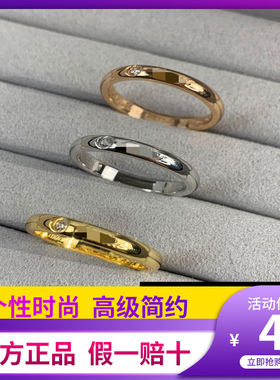 戒指时尚个性冷淡风百搭素圈小众轻奢礼物精致设计简约高级满钻