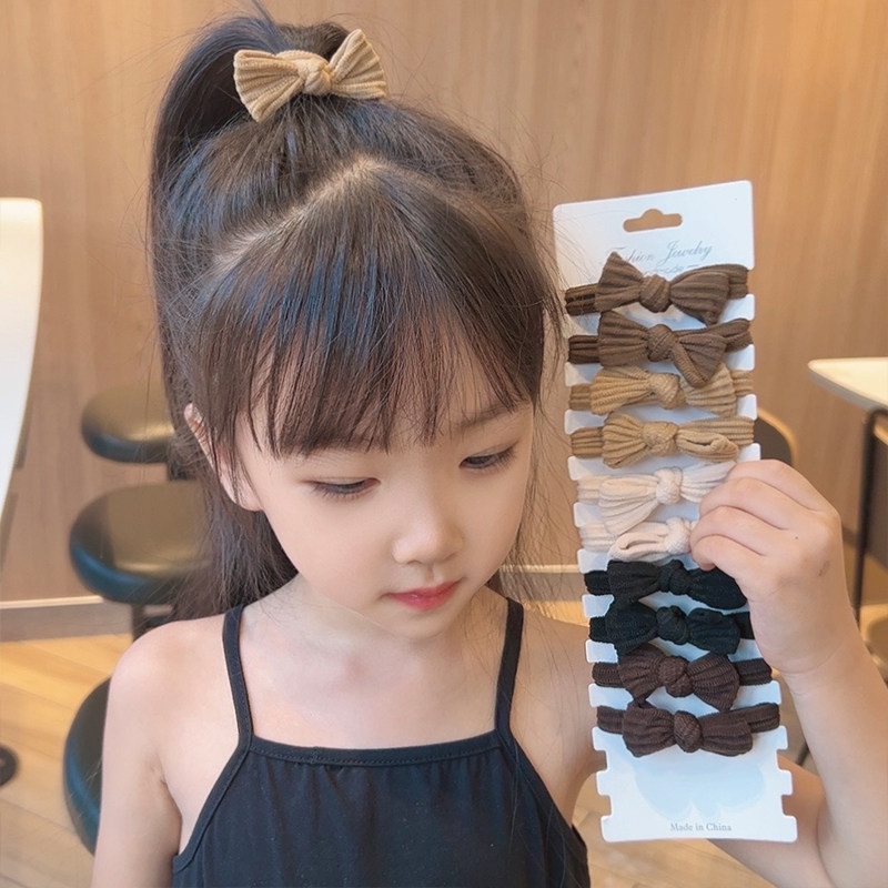 儿童蝴蝶结发绳宝宝可爱不伤发皮筋小女孩扎头发高弹力发圈头饰女
