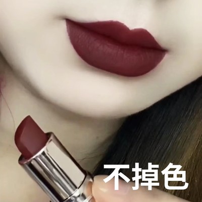 李佳琪直播推荐姨妈色口红官方哑光雾面不沾杯不掉色