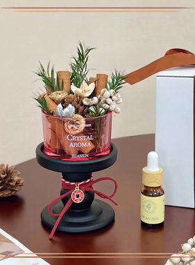 无火香薰扩香石精油卧室内家用持久留香高级晶石干花摆件生日礼物