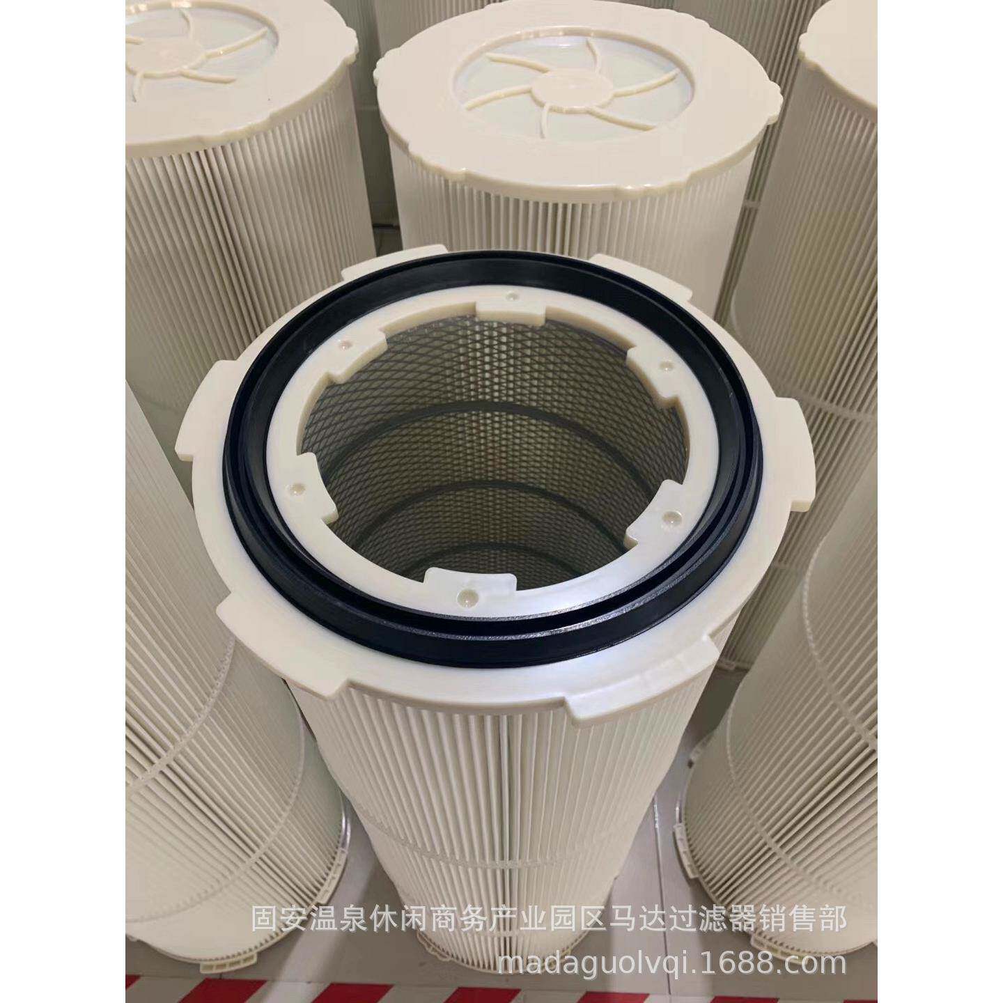 工业六耳卡盘快拆除尘滤筒聚酯纤维除尘滤筒粉尘过滤滤芯