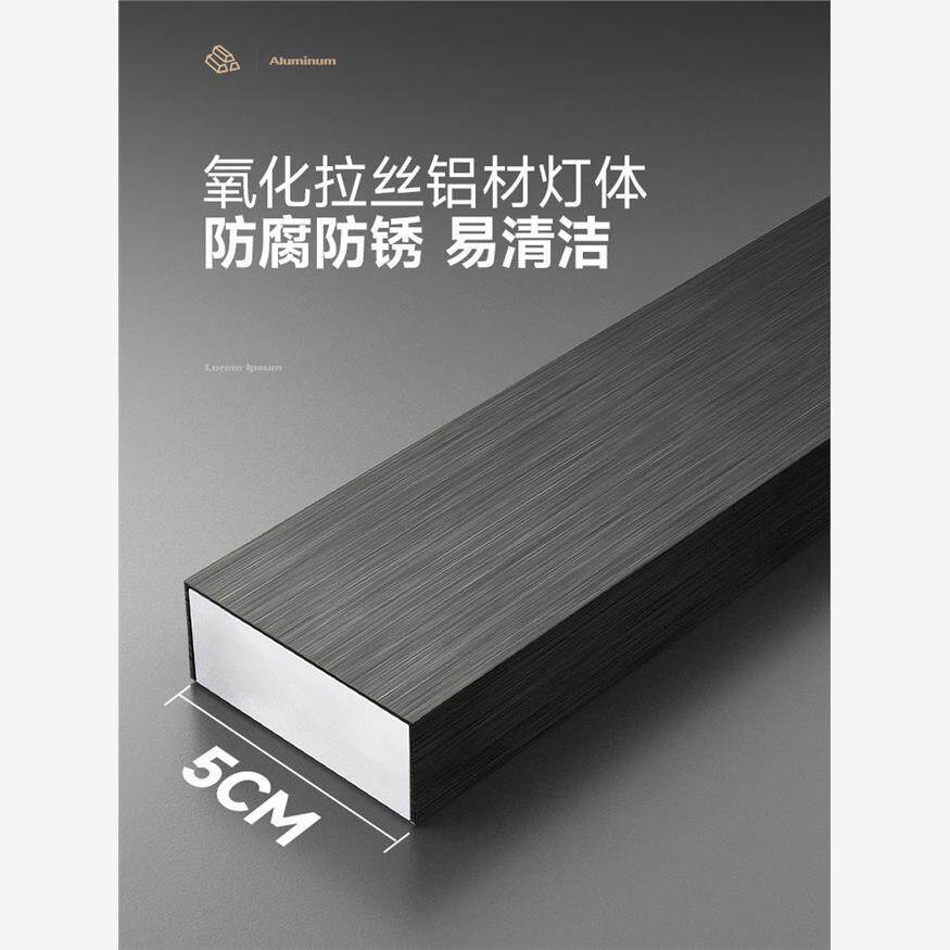 意式极简长条一字餐桌创意厨房中岛台吧台办公室简约现代餐厅吊灯