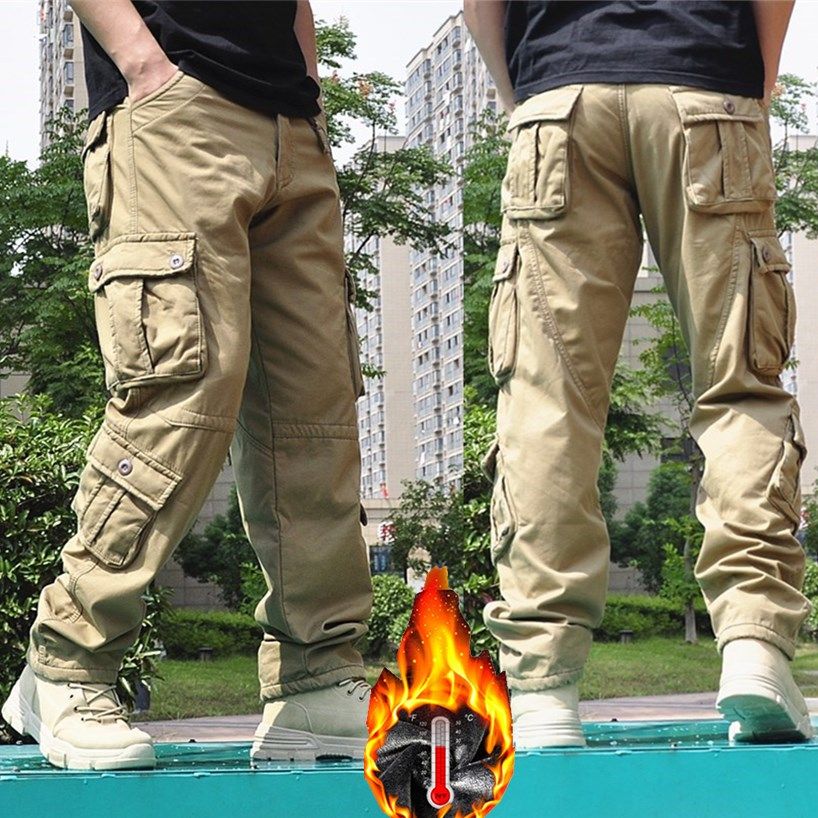 冬季加绒加厚韩版潮流宽松长裤