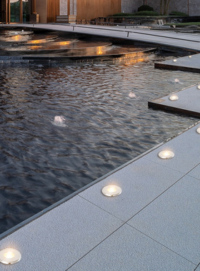 地埋灯嵌入式地灯户外灯LED景观防水超薄庭院室外1W不锈钢12-24V