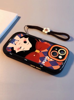 托腮公主适用于OPPOA97手机壳a93s动漫a96卡通a95创意A58全包a91防摔a92s可爱findx5保护套indx6小众3男女