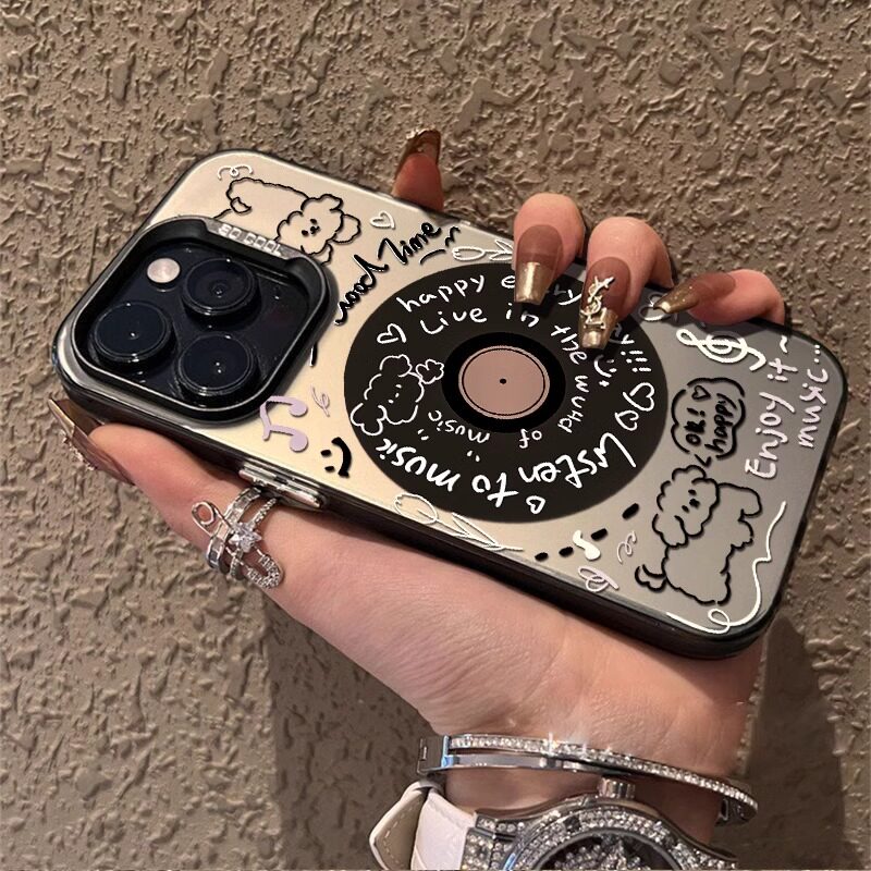 碟片小狗适用于红米note13手机壳note13pro+新款12/11/10全包防摔12pro保护套note9卡通可爱网红潮牌男简约创