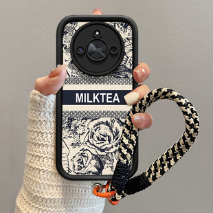 适用华为荣耀x50手机壳卡通可爱honorx50i新款防摔x30高级感小众x40保护套硅胶x20全包男女x10超火的相框茶姬