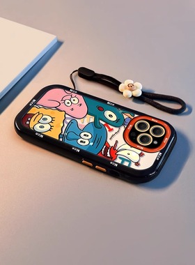 海绵宝宝家族适用于OPPOA97手机壳新款a93s动漫a96卡通a95创意A58全包a91防摔a92s硅胶findx5保护套indx6小众