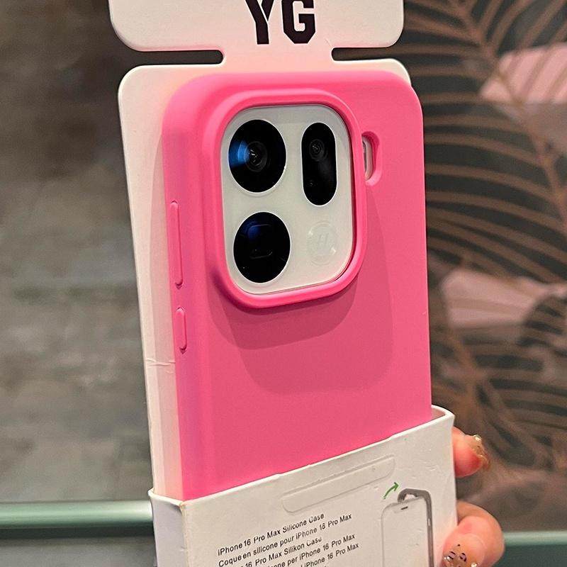 ins风火星粉适用oppo手机壳新款findx9pro液态硅胶x8s+耐脏x7ultra防摔reno14软糯一加15纯色oneplusace5软壳