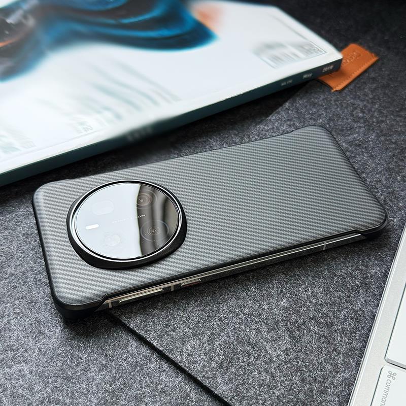 黑色凯夫拉纹理适用华为mate60