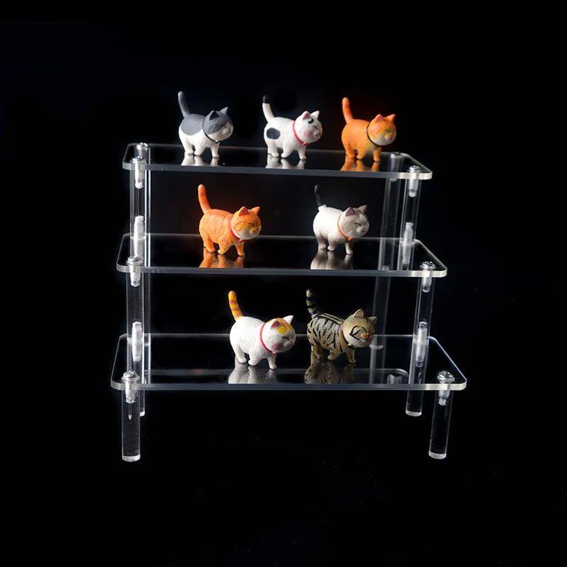 Clear Acrylic Display Stand For Anime Figures Cupcake Shelf