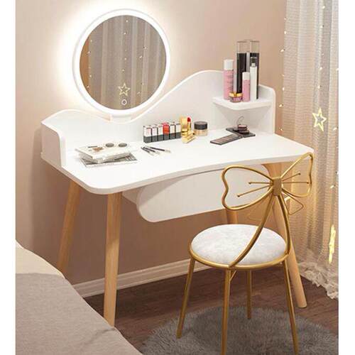 Nordic dressing table bedroom fashion dresser Light Mirror