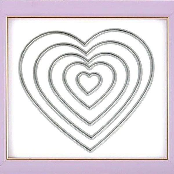 Heart-shaped Embossing DIY Stencil Carbon Steel Mould,