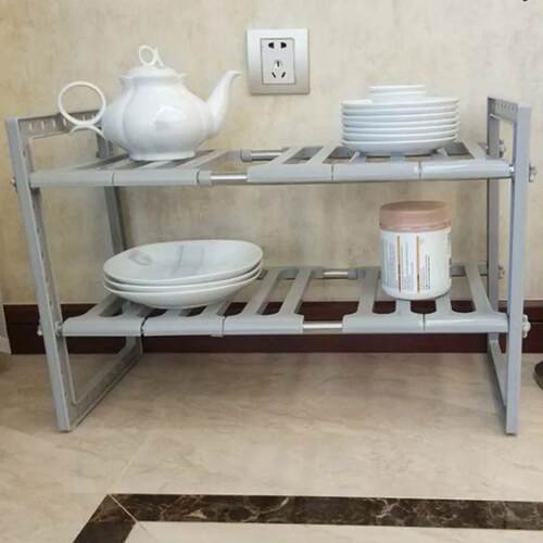 Adjustable 2Tier Under Sink with Removable Panels