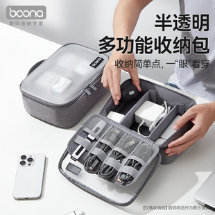 包纳数据线收纳包可视化数码充电器笔记本电源耳机保护盒u盘u盾鼠标移动硬盘充电宝收纳盒ccd相机保护壳