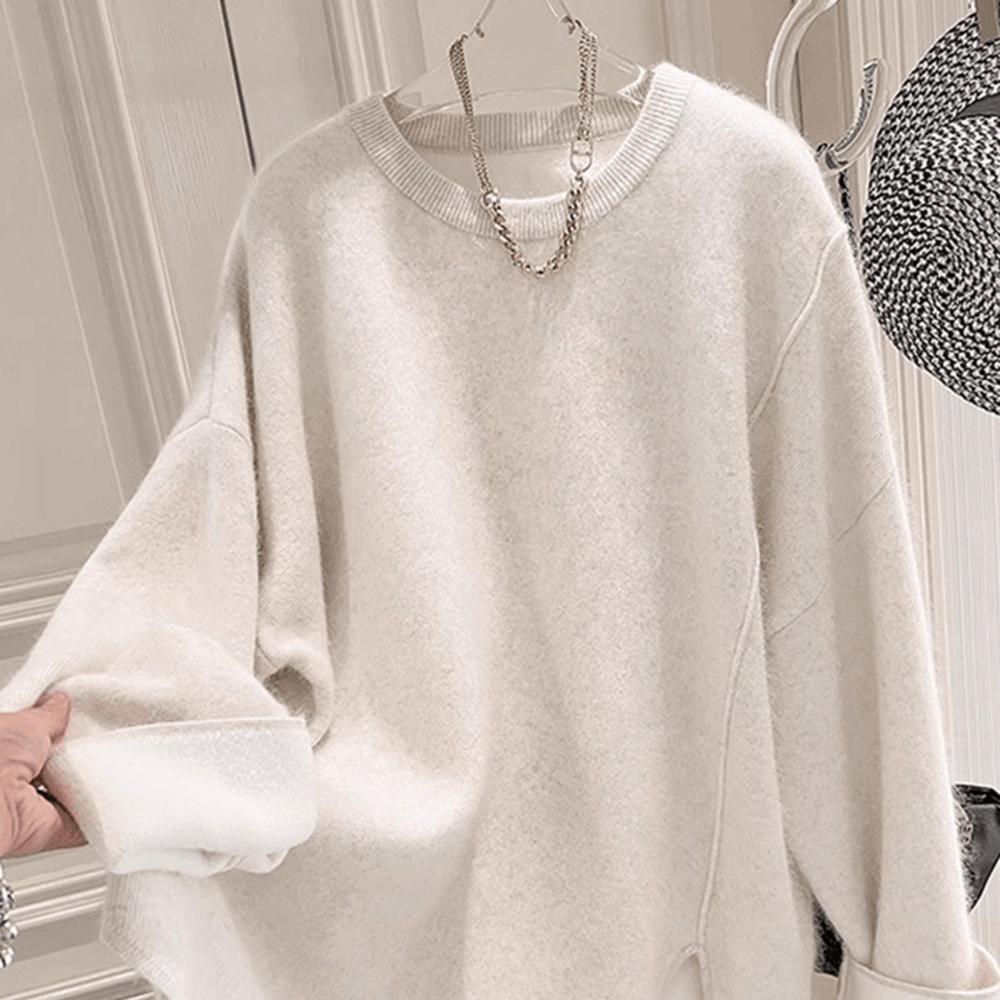 欧洲站高端2025秋冬季新款时尚百搭卫衣高级感穿搭上衣欧货女装