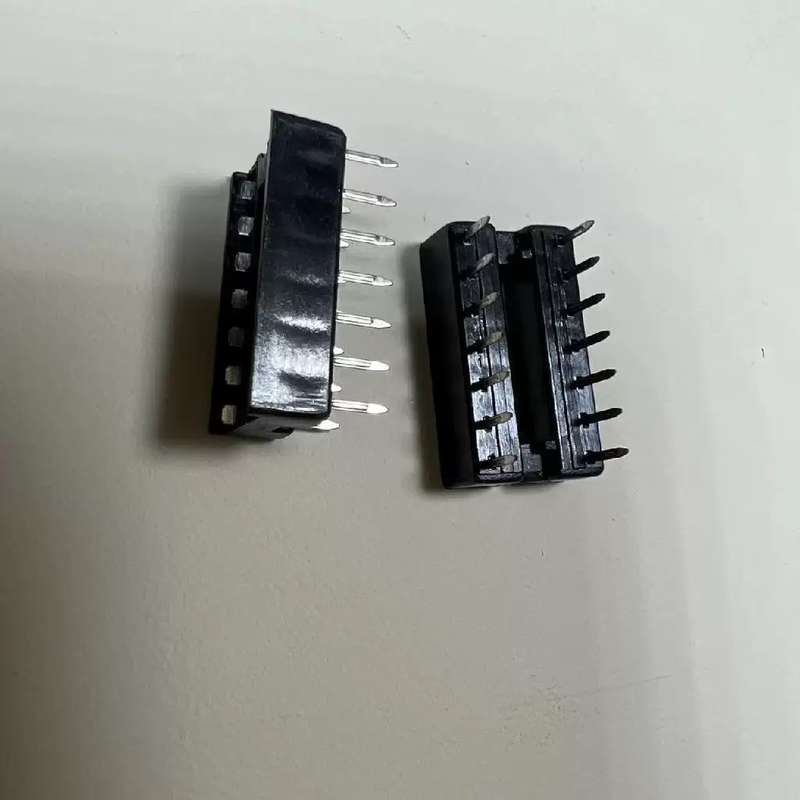 议价IC座 14P 扁脚 DIP 直插座 芯片座 IC集成座运