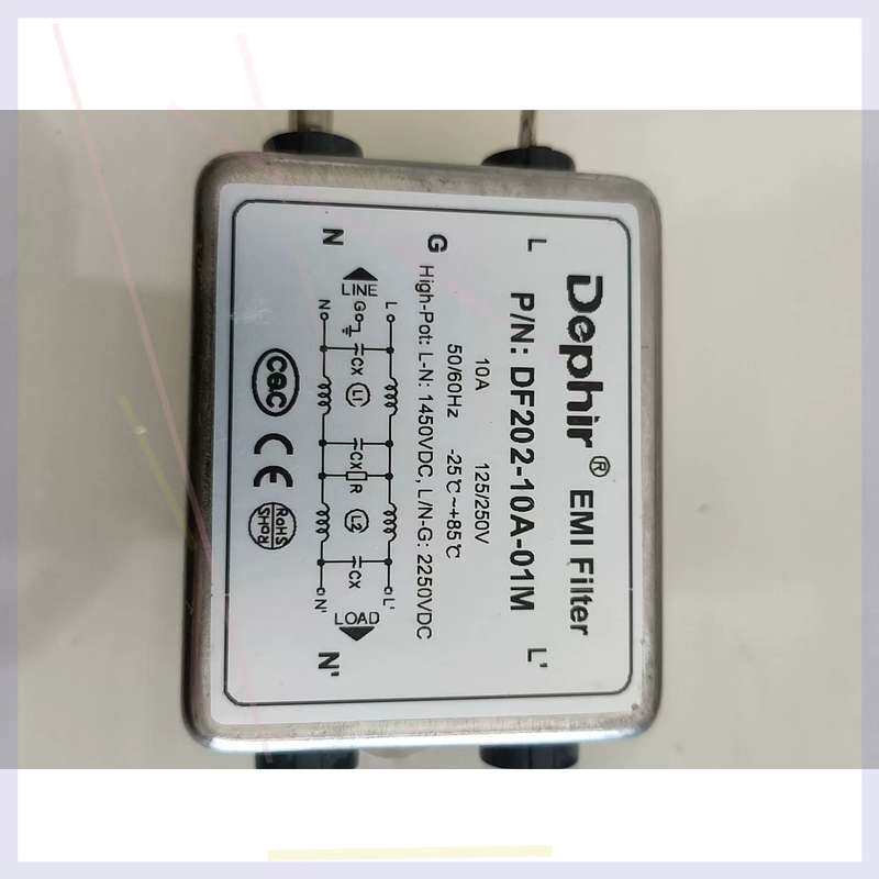 德菲尔电源滤波器DF202-10A-01M,无包装Dephi