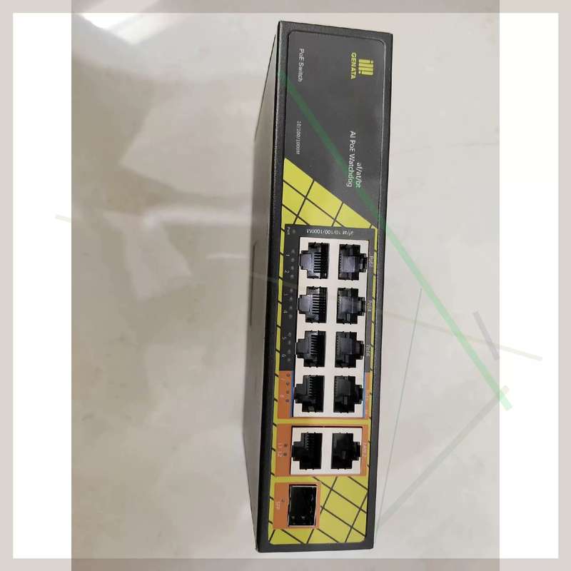 议价桢田POE交换机 P4804V6 1光10电千兆11口PoE