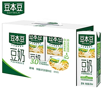 【豆本豆】原味豆奶250ml*12礼盒装