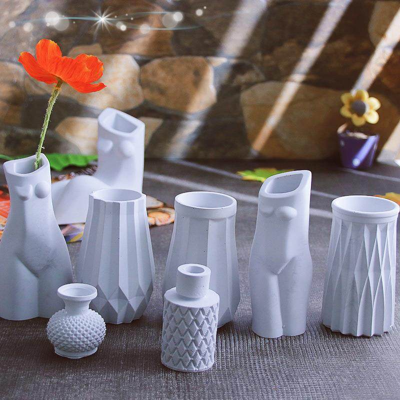 SDIY人体滴胶花瓶硅胶模具石膏水泥混凝土摆台饰品园艺花器扩,厨房/烹饪用具,烘焙模具,淘宝优惠券,粉丝福利购,淘宝优惠卷