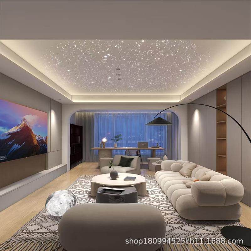 白色石膏板星空顶天花板家庭影音室酒吧客厅软膜满天星光纤灯吊顶,家装灯饰光源,其它灯具灯饰,淘宝优惠券,粉丝福利购,淘宝优惠卷