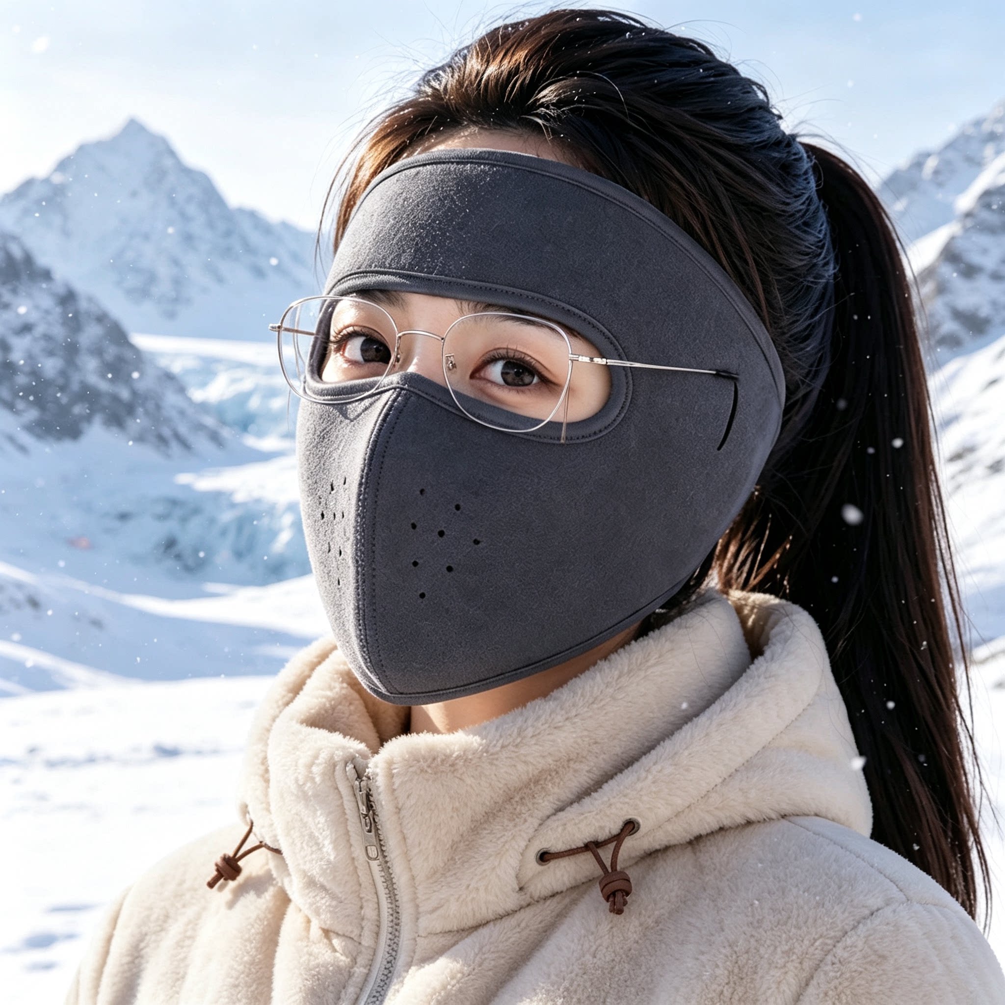 2026新品冬季保暖防风面罩男女户外骑行滑雪可戴眼镜护耳防寒口罩