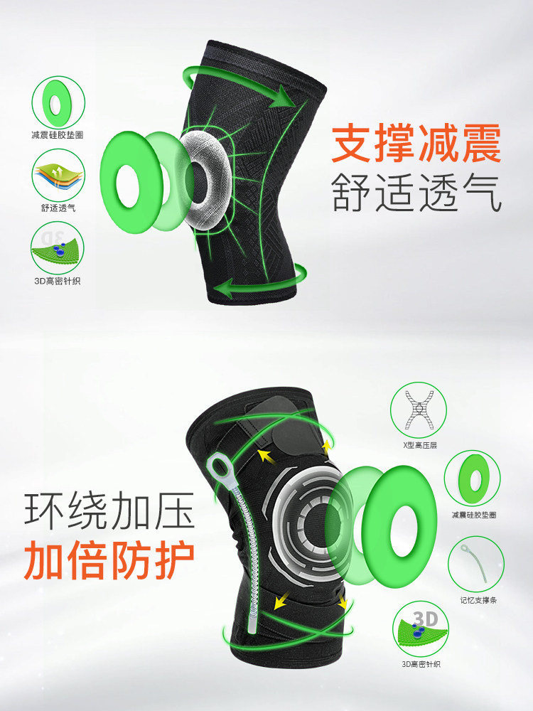 LITTLE LIZI: GENUINE LI ZHI MADE FOOTBALL TRAINING GAME ADULT BREATHABLE KNEE PAD MALE LZZ22CQHX01