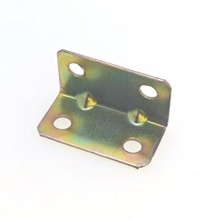 镀彩角码90度直角角铁橱柜衣柜固定支架连接件五金配件Y三角铁板