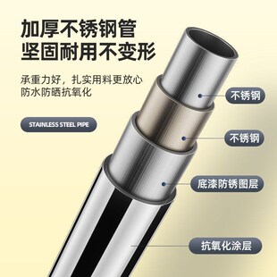 免打孔伸缩晾g衣杆型收缩窗帘杆阳台不绣钢挂凉衣架浴室浴帘杆