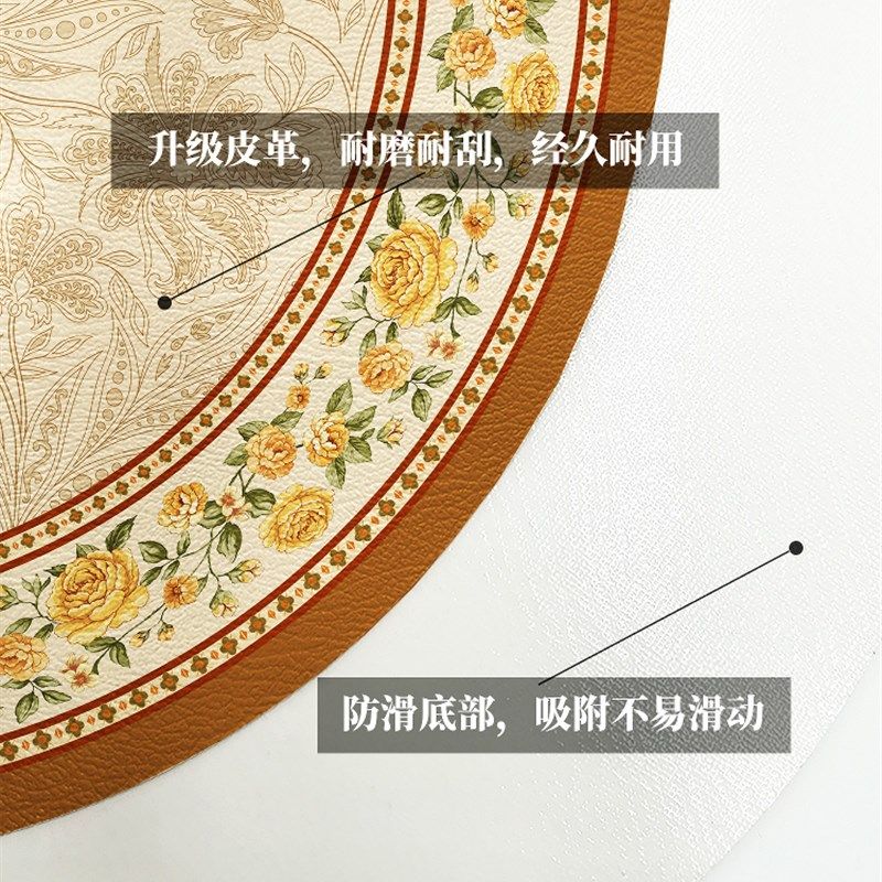 美式圆桌桌布防水防油圆桌垫防烫咖啡桌桌布高R档皮革一次性桌布,居家布艺,桌布,淘宝优惠券,粉丝福利购,淘宝优惠卷