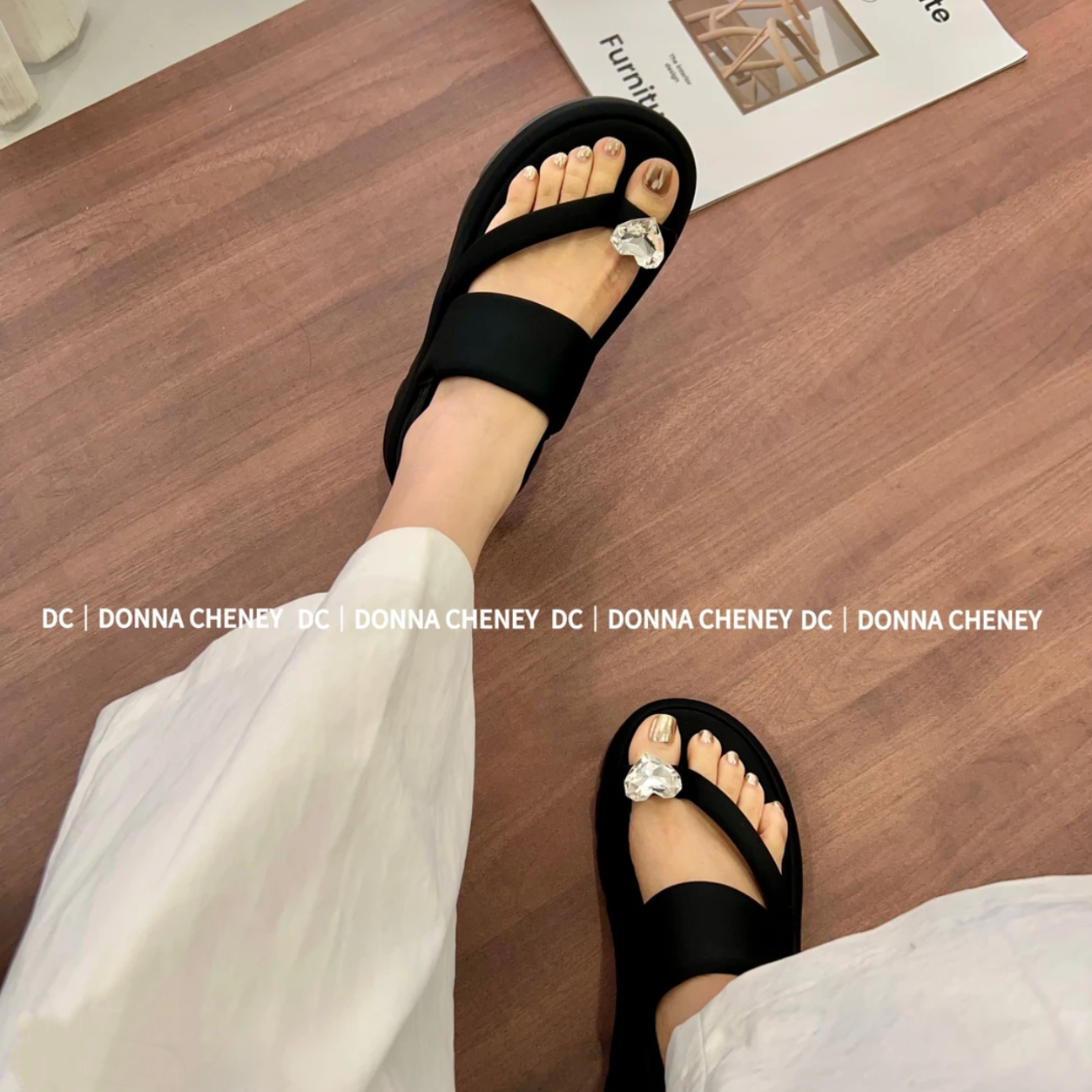厚底增高松糕底罗马沙滩凉鞋女
