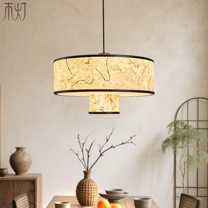 餐厅吊灯宋氏美学侘寂中古风餐桌灯新中式中国风禅意书房宣纸灯,家装灯饰光源,餐厅吊灯,淘宝优惠券,粉丝福利购,淘宝优惠卷