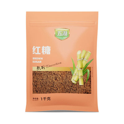 MM超市五湖红糖1kg 姜茶原蔗糖古法熬制红糖气血产后月子糖一级