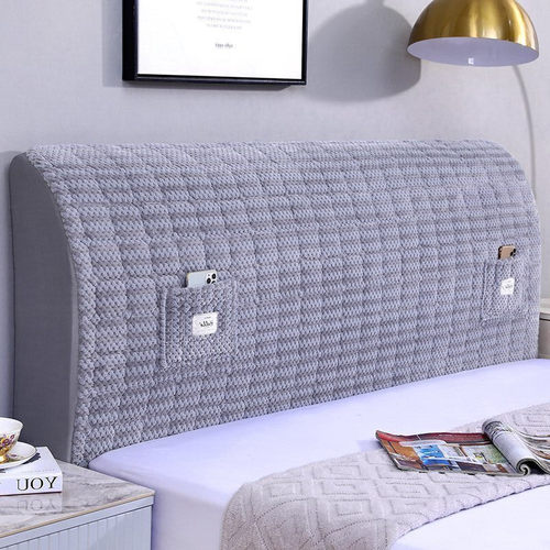 高级轻奢床头罩全包家用加绒夹棉