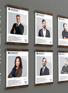 A4A2A5磁性展示贴板软木板照片墙相框亚克力免打孔磁力贴展示挂墙磁性贴a3公告栏广告通知教练介绍展示形象墙