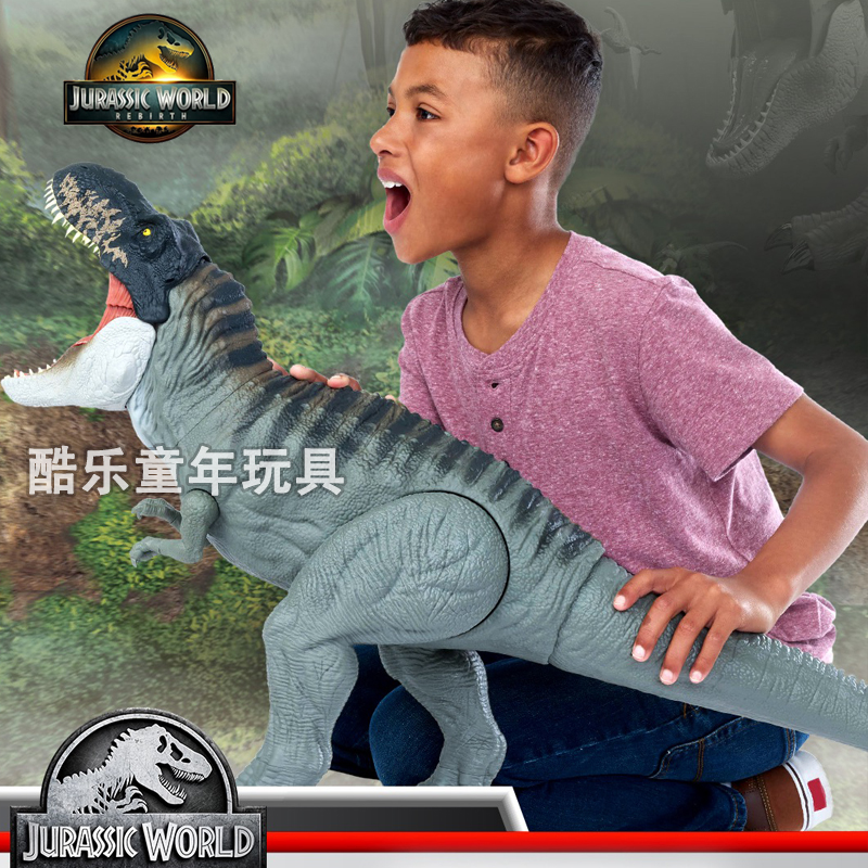 美泰侏罗纪世界4重生电影同款巨型霸王龙手办模型成人收藏玩具男