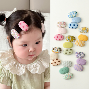 宝宝发夹婴幼儿迷你碎花BB夹子儿童刘海碎发卡女童侧边夹婴儿头饰