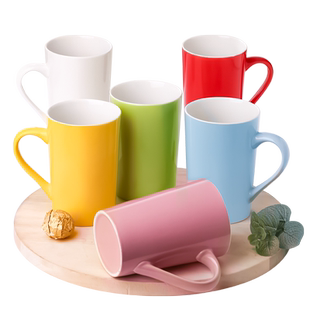 创意个性数字杯家用陶瓷杯子客厅早餐水杯小清新马克杯6个套装