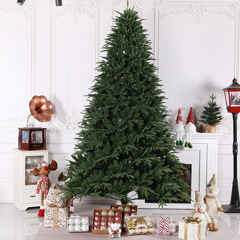 平安夜圣诞节超市装饰物加密圣诞树门店橱窗道具摆件场景布置套餐