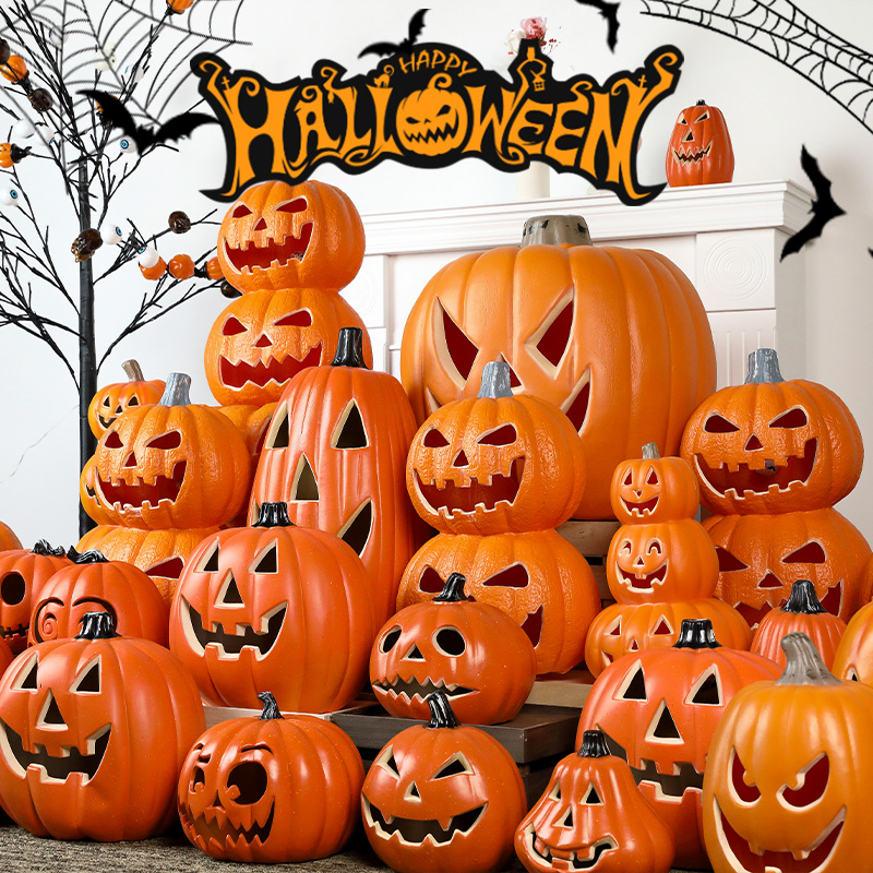 halloween万圣节装扮发光南瓜灯