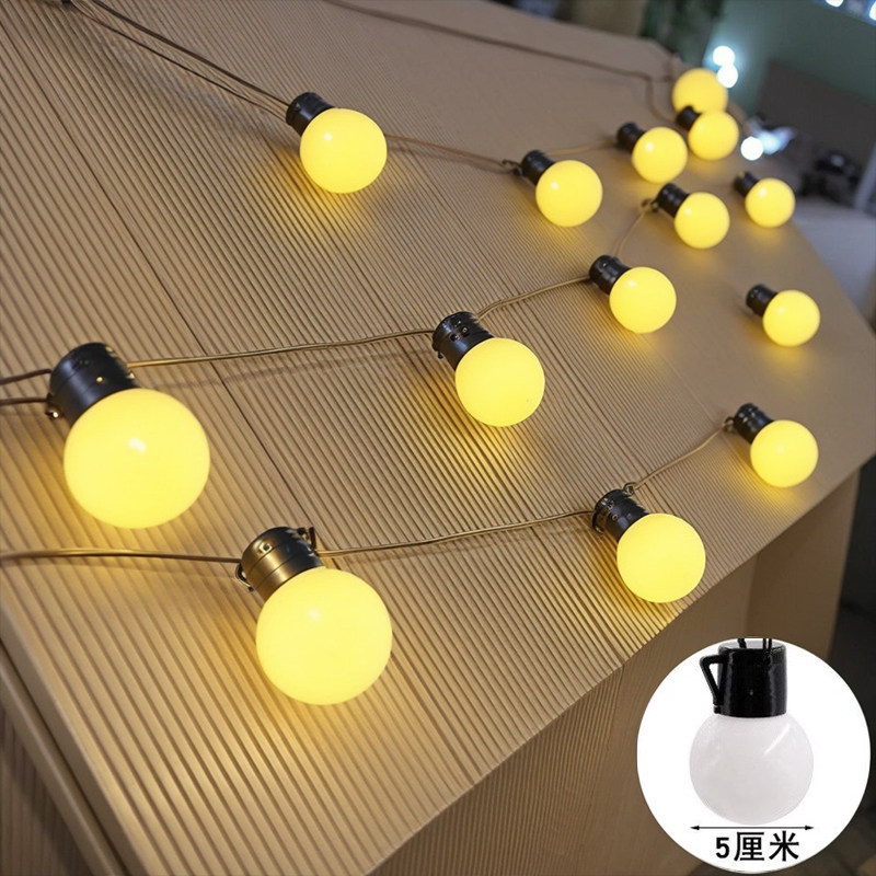 户外露营氛围圆球灯串led天幕