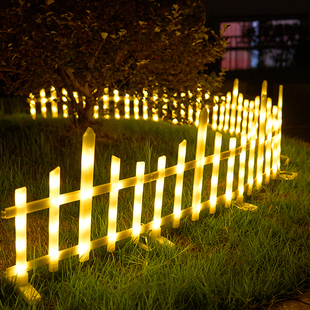 太阳能围栏地灯网红小院布置氛围灯户外栅栏装饰创意发光离芭庭院