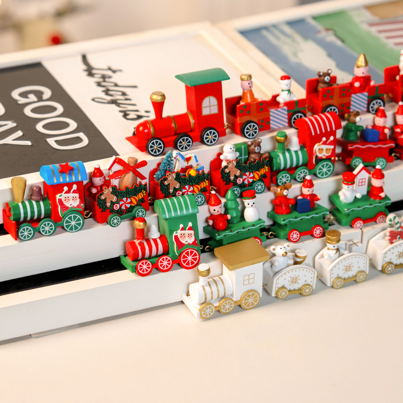 圣诞节儿童礼物玩具火车摆件高级