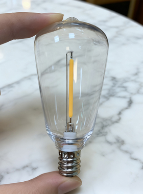 LED复古灯泡G40/ST38灯串配件E12螺口2700K色温仿钨丝节能露营灯