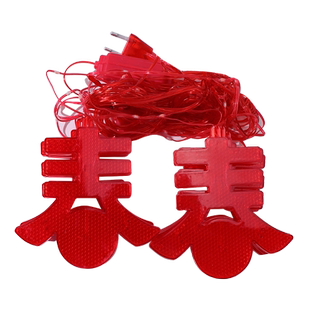 大福字led彩灯串新年春节红装饰挂件过年挂饰室内房间墙上装饰品