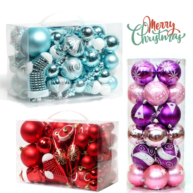 圣诞蓝色装饰品棱角袜子吊球商场